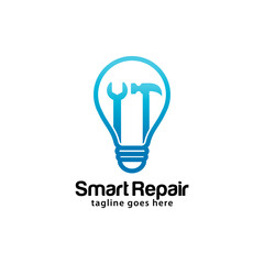 Smart repair logo design template