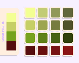 khaki darkkhaki olivedrab maroon  color theory, harmonious colours catalog sample, colour matching