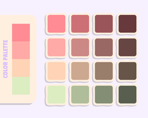 lightcoral lightpink peachpuff palegoldenrod  color theory, design and edit idea, harmonious 