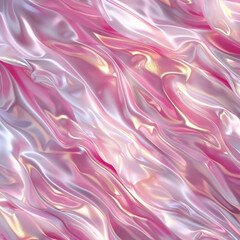 Beautiful shiny mother-of-pearl pink background with waves
