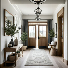 Exploring Nordic Elegance: Photographs of a Home's Entryway