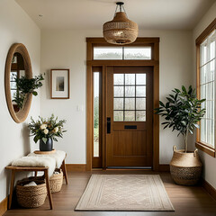 Exploring Nordic Elegance: Photographs of a Home's Entryway