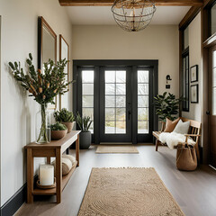 Exploring Nordic Elegance: Photographs of a Home's Entryway