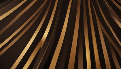 Obraz premium Abstract illustration of luxurious black lines on a gradient background with golden accents