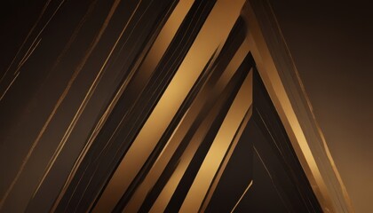 Obraz premium Abstract illustration of luxurious black lines on a gradient background with golden accents