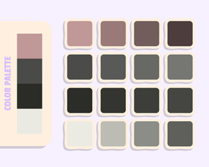 rosybrown darkslategray darkslategray beige  color theory, harmonious colours catalog sample, rgb 