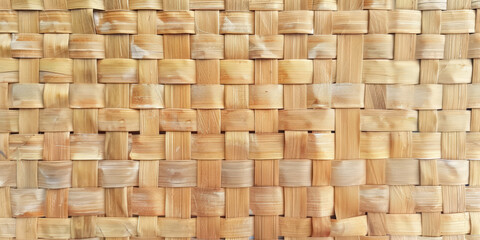 a handmade rattan wall texture,Rattan texture, handcraft bamboo weaving texture background, banner