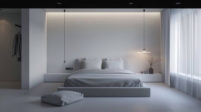 Minimalistic decor enhancing the functionality and aesthetics of a room