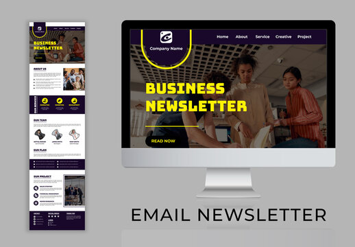 Business Email News Letter Layout