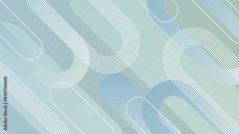 Poster light blue abstract vector background with gradient, white lines and stripes.