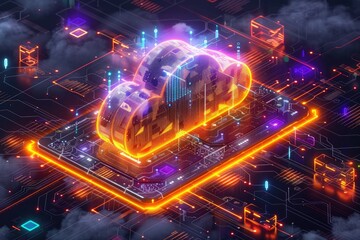 cloud computer Network technology Concept Background professional photography