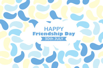 Happy Friendship Day 30 July Abstract Background for Your Graphic Resource