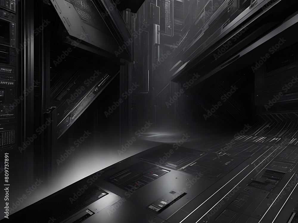 Aufkleber sci-fi digital technology with line connect network and data graphic background. abstract hitech bac