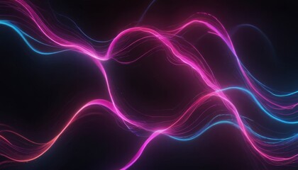 abstract wave background with pink blue glowing neon Data transfer concept
