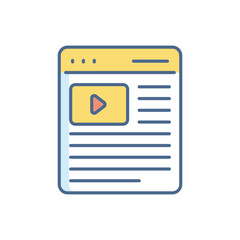 Blogging vector icon