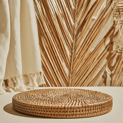 Fototapeta premium basket, wicker, handmade, empty, container, brown, craft, isolated, wood, straw, woven, object, weave, bamboo, decoration, natural, baskets, food, pattern, wickerwork, texture, bread, traditional, han