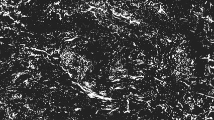 Distressed black texture. Dark grainy texture on white background. Dust overlay textured. Grain noise particles. Rusted white effect. Grunge design elements. Vector illustration, EPS 10.