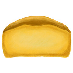 sponge isolated on white background elements 