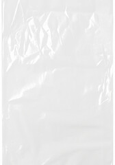 White Background, Plastic Cellophane Bag with Abstract Texture