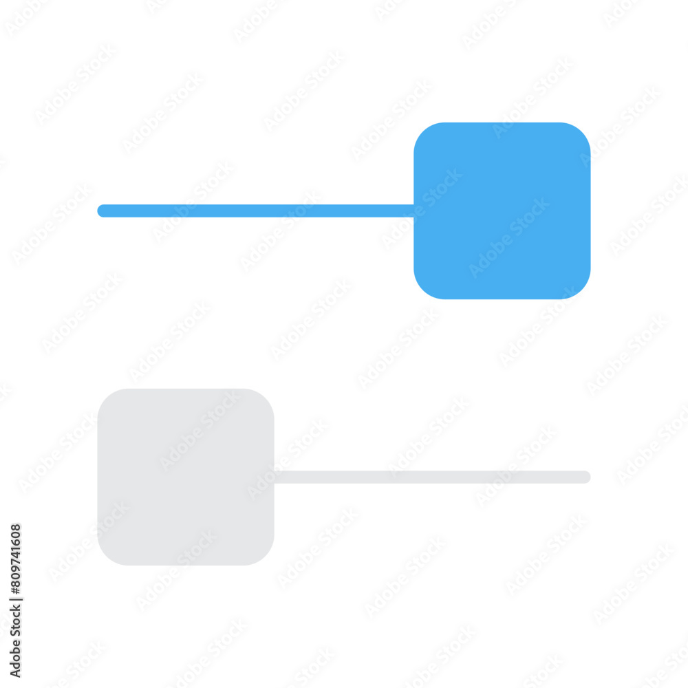Poster on and off toggle switch buttons template for ui design.