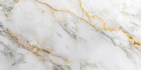 White marble background with golden veins, banner