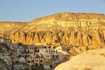 Beautiful landscape glimpse of Cavusin in Cappadocia