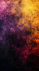 abstracted, hazy colours website header backdrop design with a grainy gradient background in shades of yellow, purple, red, black, and dark noise