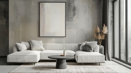 Contemporary poster design presenting innovative interior decor concepts for modern homes