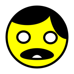 emoji boy Line Filled Icon Design