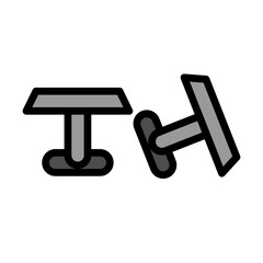 Cuff Links Line Filled Icon Design