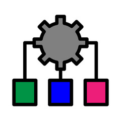 Natural Language Processing (NLP) Line Filled Icon Design