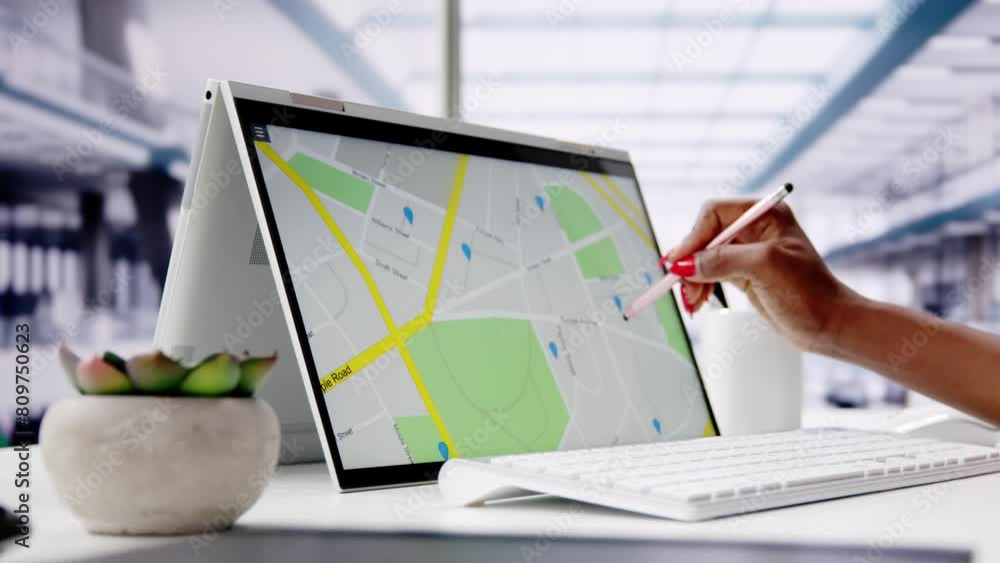 Poster gps location map search online