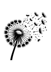 Dandelion Svg, Dandelion Png, Dandelion Cut Files for Cricut, Dandelion Silhouette, Dandelion Art Print,  Dandelion Clipart, Just Breathe Svg, Flowers SVG, Floral SVG