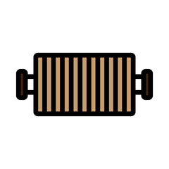 BBQ Grill Line Filled Icon Design