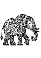 Wooden Elephant SVG, Animal Tree, Elephant Design, Elephant Silhouette, Elephant Head SVG, Africa SVG, Elephant Clipart, Elephant Cut file for Cricut, Elephant Art Print