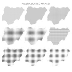 nigeria dotted map