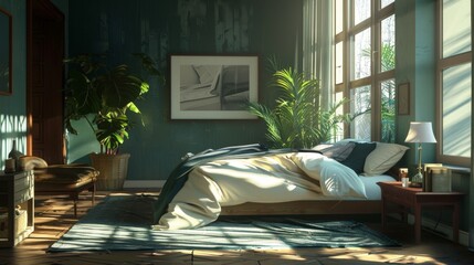 Elegant interior arrangement demonstrating the importance of creating a calming bedroom retreat