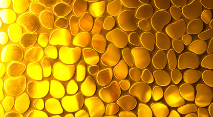 background made of golden mosaic