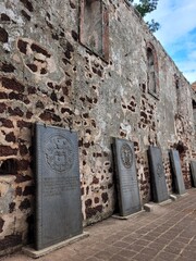 Saint Paul's Church at the summit of St. Paul's Hill in Malacca City, Malaysia