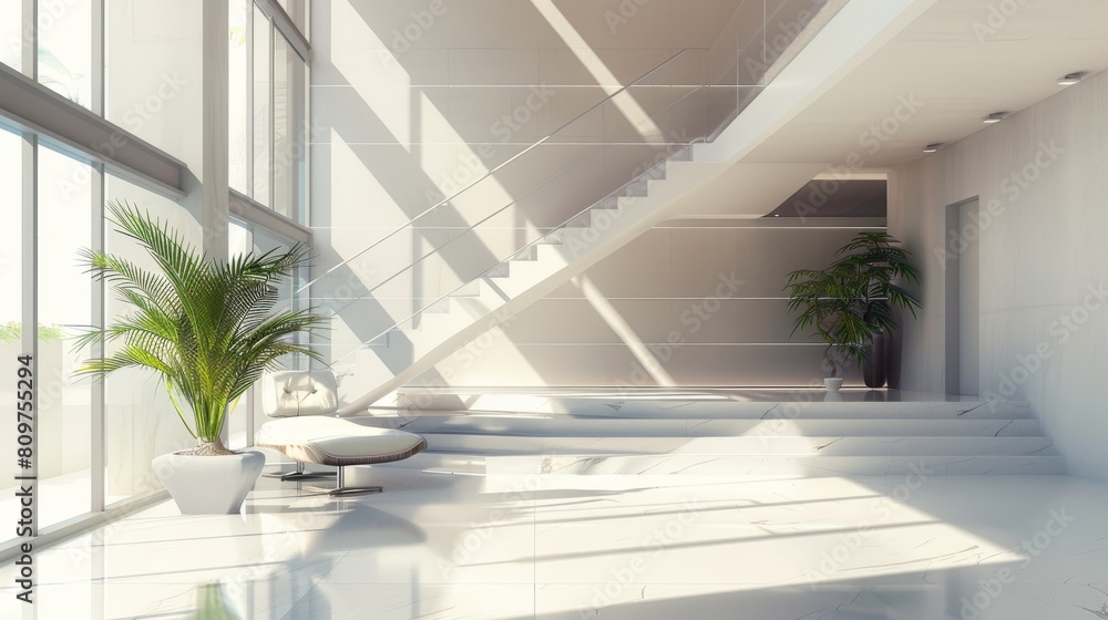 Poster interior design elements featuring clean lines and empty areas for your text