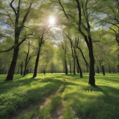 morning in the forest