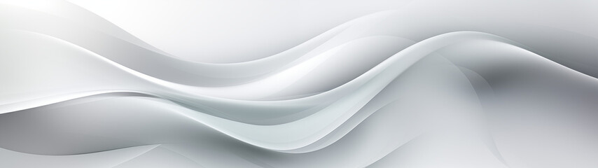Obraz premium Sleek Curved White Design on Smooth Background