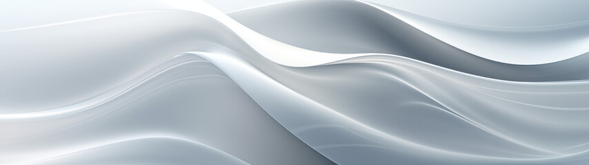 Obraz premium Elegant Waves in Pale Blue, Soft and Serene Abstract Art