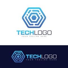 Tech Logo Design Template