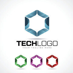 Tech Logo Design Template