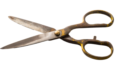an old pair of scissors