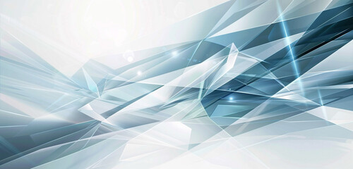 Abstract futuristic design with storm grey and ice blue tones.
