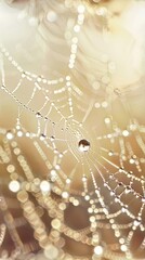 Morning Dew on Spiderweb: Capturing Delicate Details and Glistening Reflections