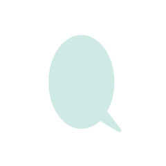 Pastel oval bubble chat