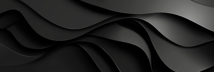 Obraz premium Abstract black luxury background. luxurious black line background. Dark black wave.Curved surface with light is a monochromatic photo capturing artistic, abstract, and minimalist concepts.